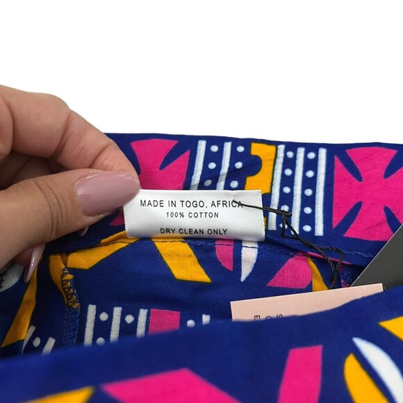 Francis + Benedict Handmade African Printed Full Skirt Multicolor M Maximalist - Picture 6 of 8